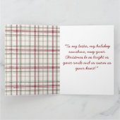 Mijn beste vriendin, mijn zonneschijn met kerst Gr Kaart (Binnen)