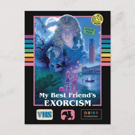 Mijn beste vriend's Exorcisme  VHS Hoesje Briefkaart (Voorkant)