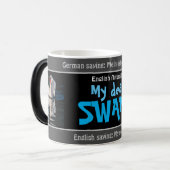 Mijn beste zwaan - gekke vertaald Duits! Magische Mok (Voorkant links)
