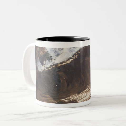 Mijn bestemming, 1857 tweekleurige koffiemok (Voorkant links)