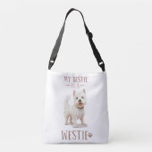 Mijn Bestie is mijn Westie Crossbody Tas (Achterkant)
