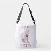 Mijn Bestie is mijn Westie Crossbody Tas (Voorkant)