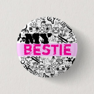 Mijn BESTIE Pin Ronde Button 3,2 Cm