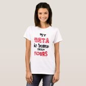 "Mijn bèta is beter dan de jouwe" T-shirt (Voorkant volledig)
