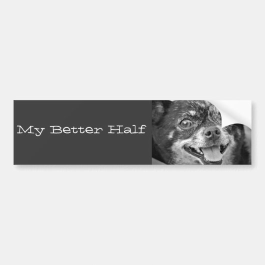 Mijn betere halve Bumpersticker (Voorkant)