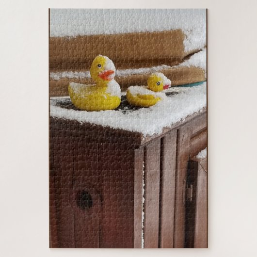 Mijn Bevroren Rubber Eendjes Legpuzzel (Verticaal)