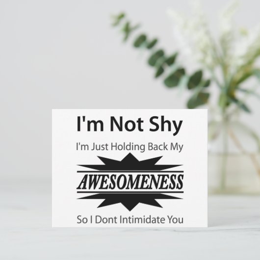 Mijn bewustzijn! briefkaart (Staand voorkant)