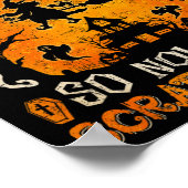 Mijn bezem brak dus nu ga ik Scrapbooking Grappige Poster (Hoek)