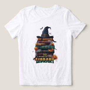Mijn bezem brak dus nu werk ik in de bibliotheek - Tri-Blend shirt