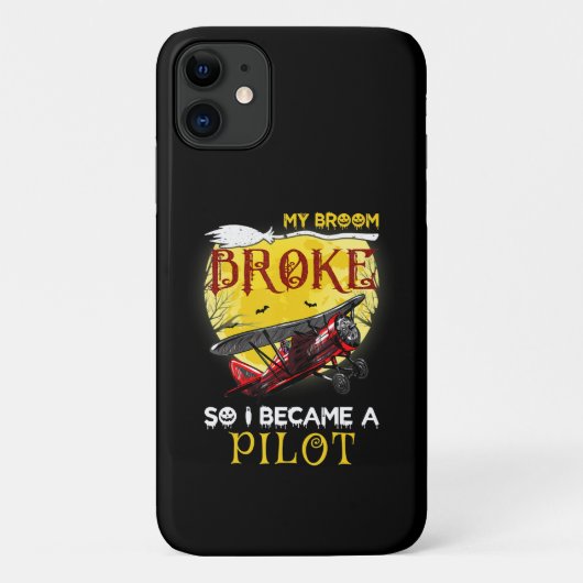 Mijn bezem brak dus werd ik piloot Halloween cadea Case-Mate iPhone Case (Achterkant)