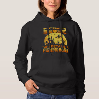 Mijn bezem brak dus werd ik visboer Halloween Hoodie