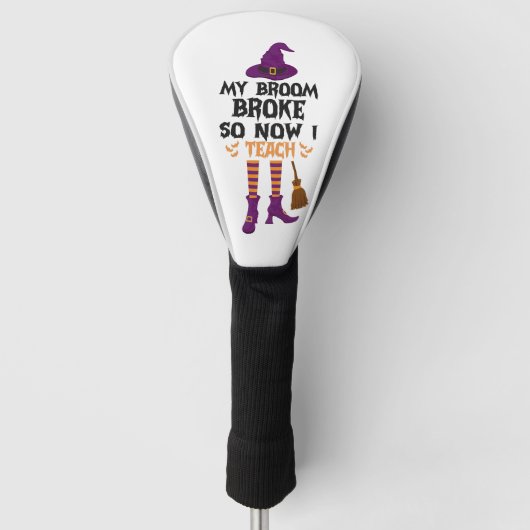 Mijn bezem is kapot dus nu geef ik grappige Hallow Golfheadcover (Voorkant)
