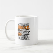 Mijn bezem is kapot dus nu vaar ik Halloween heks Koffiemok (Links)