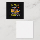 Mijn bezem is stuk dus werd ik schoolbuschauffeur  notitiekaartje (Voorkant / Achterkant)
