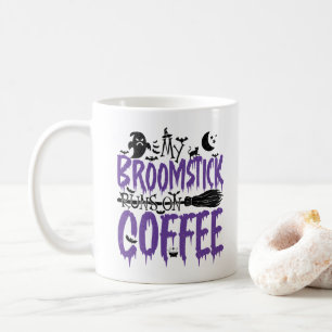 Mijn Bezemsteel Draait Op Coffee verslaafd Hallowe Koffiemok