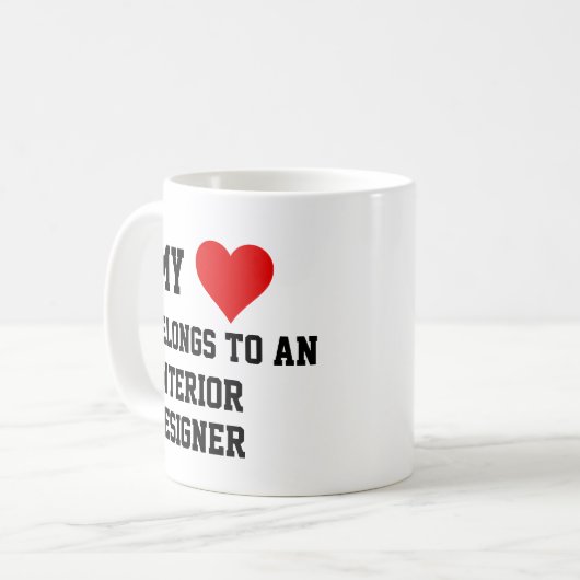 Mijn bezit aan een Mok van de Ontwerper van Binnen (Voorkant links)