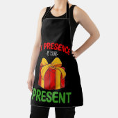 Mijn bezoek is uw Cadeau familie kerst Schort (Insitu)