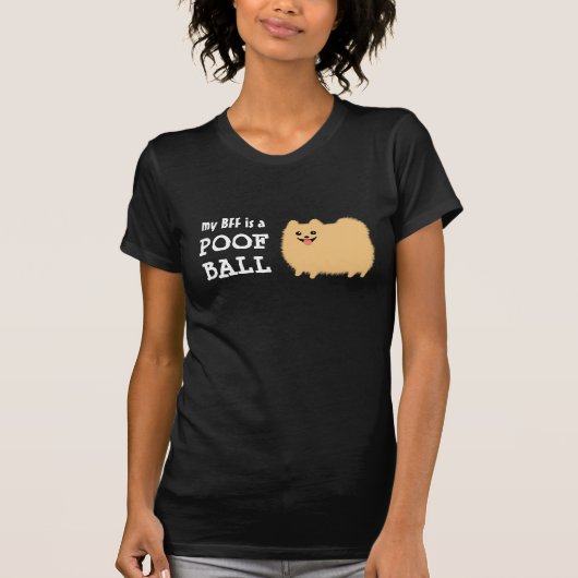 Mijn BFF is een Pommeren Poof Ball | Cute Funny Do T-shirt (Voorkant)