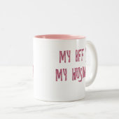 MIJN BFF IS MIJN HUSBAND TWEEKLEURIGE KOFFIEMOK (Voorkant rechts)