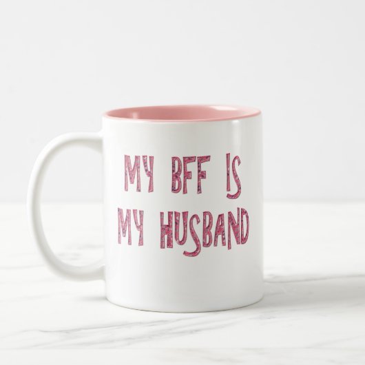 MIJN BFF IS MIJN HUSBAND TWEEKLEURIGE KOFFIEMOK (Links)