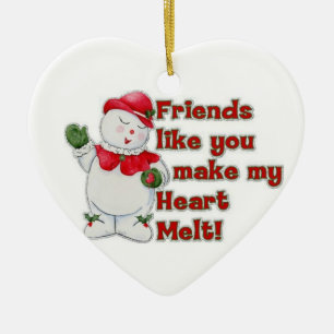 MIJN BFF MET KERST "DECORATIE" U LAT MIJN HART SME KERAMISCH ORNAMENT
