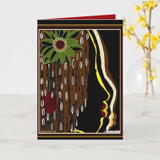 MIJN BFF- WENSKAART KAART (Gele Bloem)