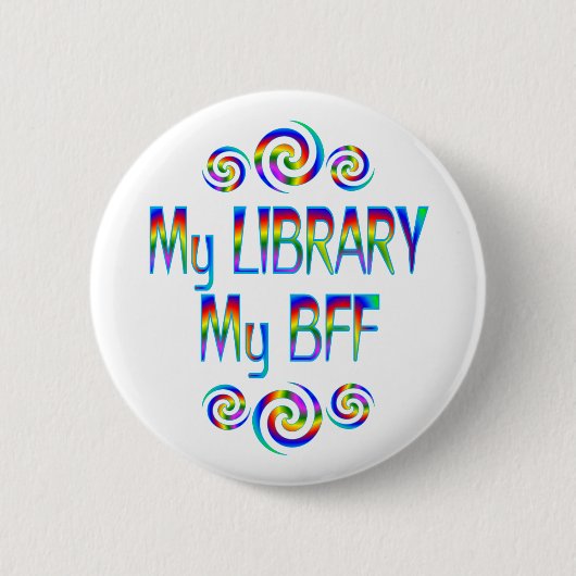Mijn bibliotheek BFF Ronde Button 5,7 Cm (Voorkant)