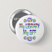 Mijn bibliotheek BFF Ronde Button 5,7 Cm (Voorkant /achterkant)