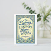 "Mijn bibliotheek" Shakespeare Briefkaart (Staand voorkant)