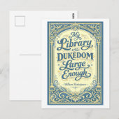 "Mijn bibliotheek" Shakespeare Briefkaart (Voorkant / Achterkant)