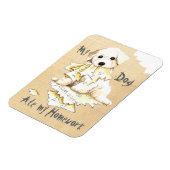 Mijn Bichon Ate Mijn thuiswerk Magneet (Linkerzijde)