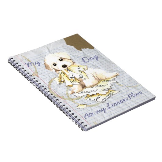 Mijn Bichon Frise Ate Mijn Lesson Plan Notitieboek (Rechterzijde)