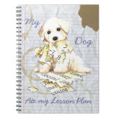 Mijn Bichon Frise Ate Mijn Lesson Plan Notitieboek (Voorkant)