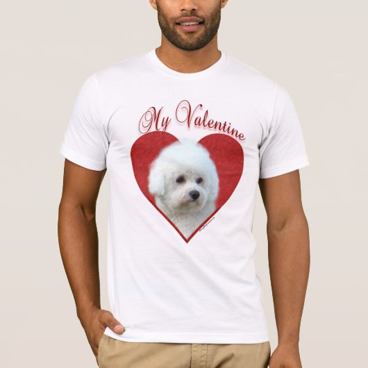 Mijn Bichon Frise Valentijn T-shirt (Voorkant)