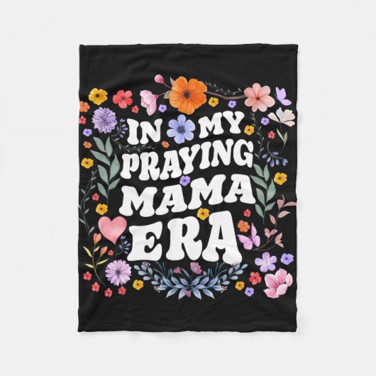 Mijn Bidden Mama Era Christelijk Jesus Mama Mama M Fleece Deken (Voorkant)