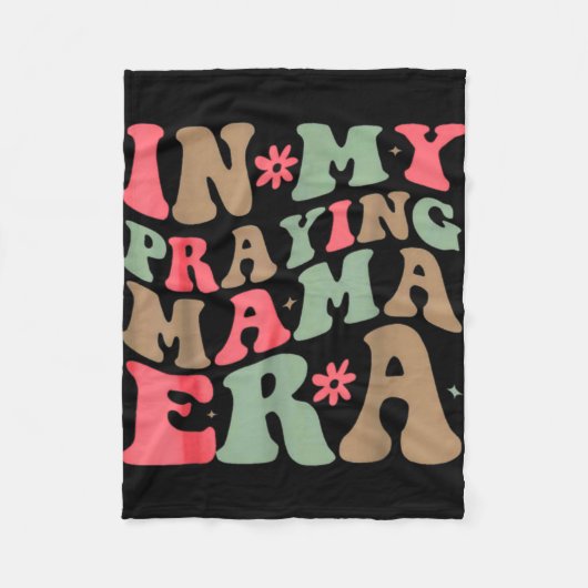 Mijn Bidden Mama Era Religieuze Moeder Christelijk Fleece Deken (Voorkant)
