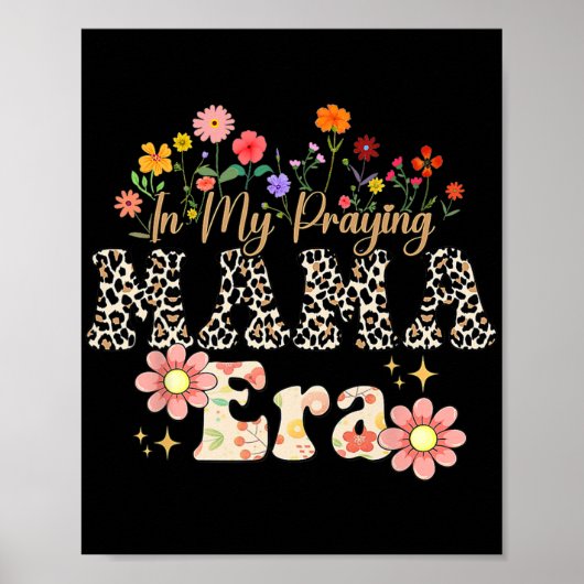Mijn Bidden Mama Era Religieuze Moeder Christelijk Poster (Voorkant)