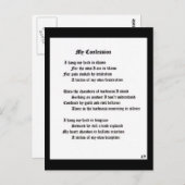 Mijn biecht briefkaart (Voorkant / Achterkant)