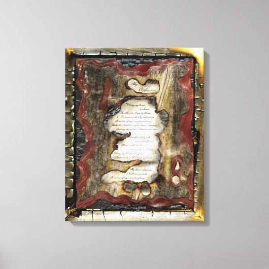 Mijn biecht canvas afdruk (Voorkant)
