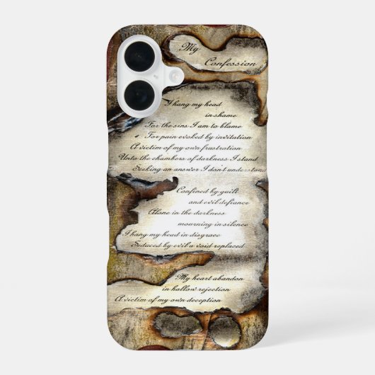 Mijn biecht iPhone 16 hoesje (Achterkant)
