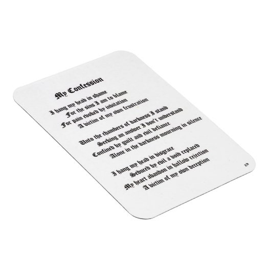 Mijn biecht magneet (Rechterzijde)