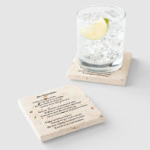 Mijn biecht stenen onderzetter (Zijkant)