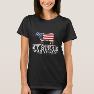 Mijn biefstuk was vegan - biefstuk bbq liefhebber  t-shirt