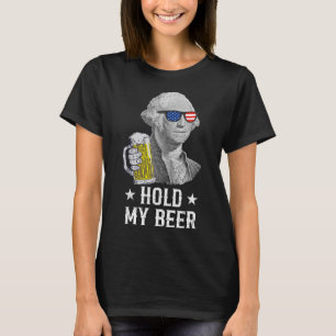 Mijn bier George Washington Patriot Grappig 4th va T-shirt