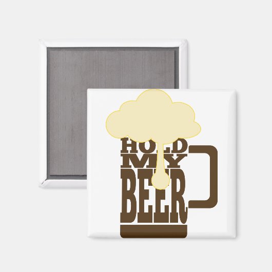 Mijn bier vasthouden magneet (Voorkant / Achterkant)