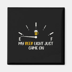Mijn bierlicht kwam net op bier papa grappig vader magneet
