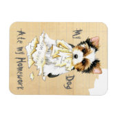 Mijn Biewer Terrier Ate Mijn thuiswerk Magnet Magneet (Horizontaal)
