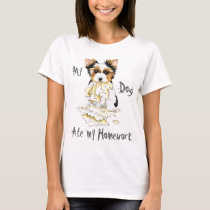 Mijn Biewer Terrier Ate Mijn thuiswerk T-Shirt