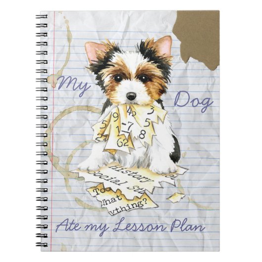 Mijn Biewer Terrier Ate My Lesson Plan Notitieboek (Voorkant)