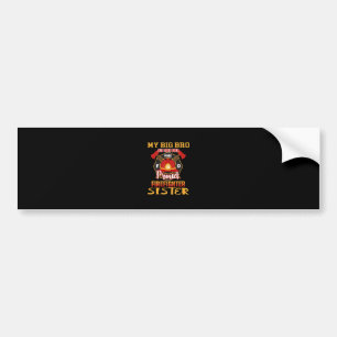 Mijn Big Bro heeft je rugzak brandweerzuster Bumpersticker